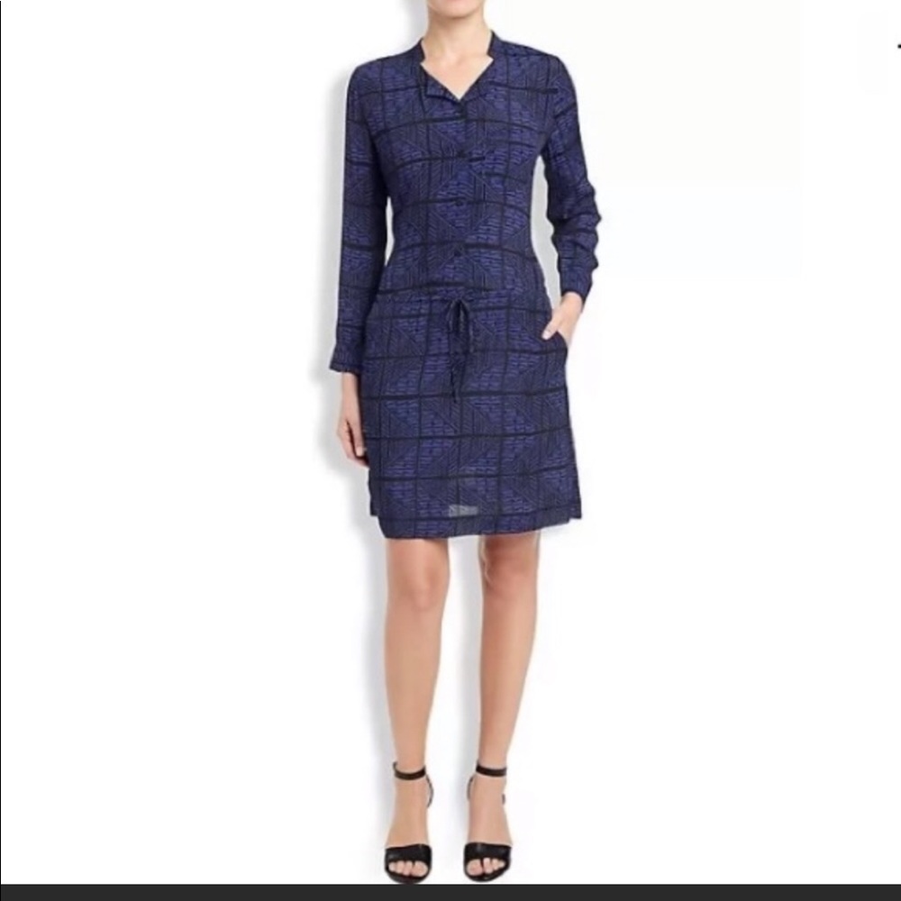 Lucky Brand Black And Blue Dress NWT